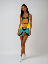 Super Stand-On San Women's Cut & Sew Racerback Dress (AOP)