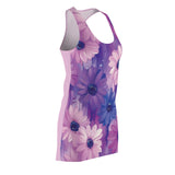 Daisey Purple's New Look Women's Cut & Sew Racerback Dress (AOP)