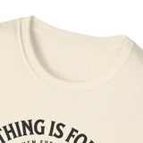 ΩThe End All Of Common Ground - DNA Connected T-Shirt — "Nothing Is Foreign" Illustrated In Black