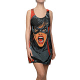 Super Cantankerous Cat Women's Cut & Sew Racerback Dress (AOP)