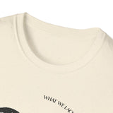 The Very Real Cosmic Connection — Heart Nebula Graphic Tee with Black Text