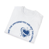 "You Are Not the Center of the Universe, But You Are The Universe" Retro Heart Graphic Tee
