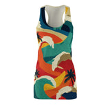 Big Wave Summer Women's Cut & Sew Racerback Dress (AOP)