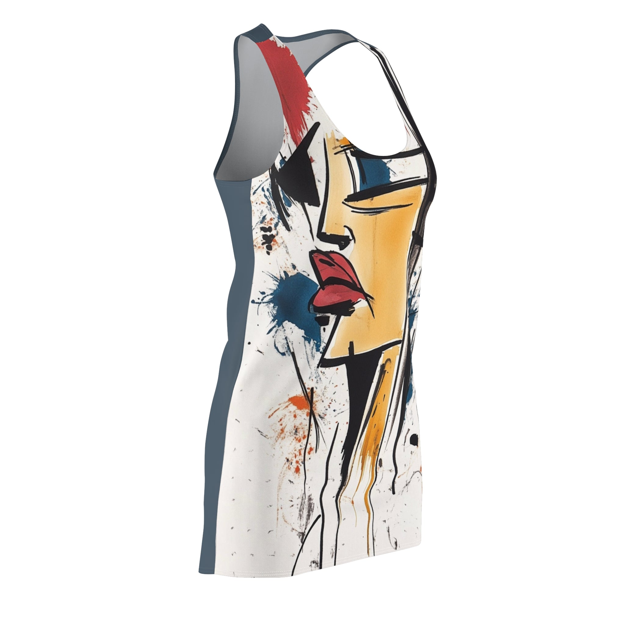 Square Jaw Jennie Women's Cut & Sew Racerback Dress (AOP)