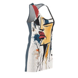 Square Jaw Jennie Women's Cut & Sew Racerback Dress (AOP)