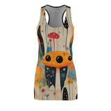 Sea Floor Alien Women's Cut & Sew Racerback Dress (AOP)