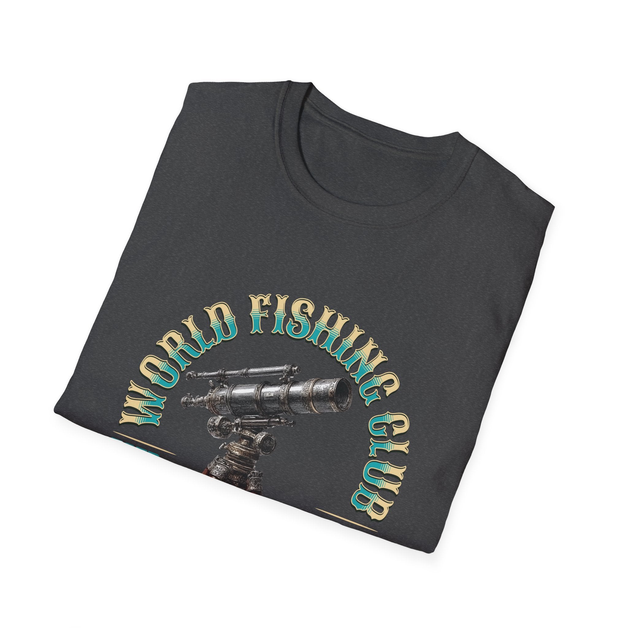 Fishing Club Graphic T-Shirt — Vintage Angler Design ("Fishing" Text)