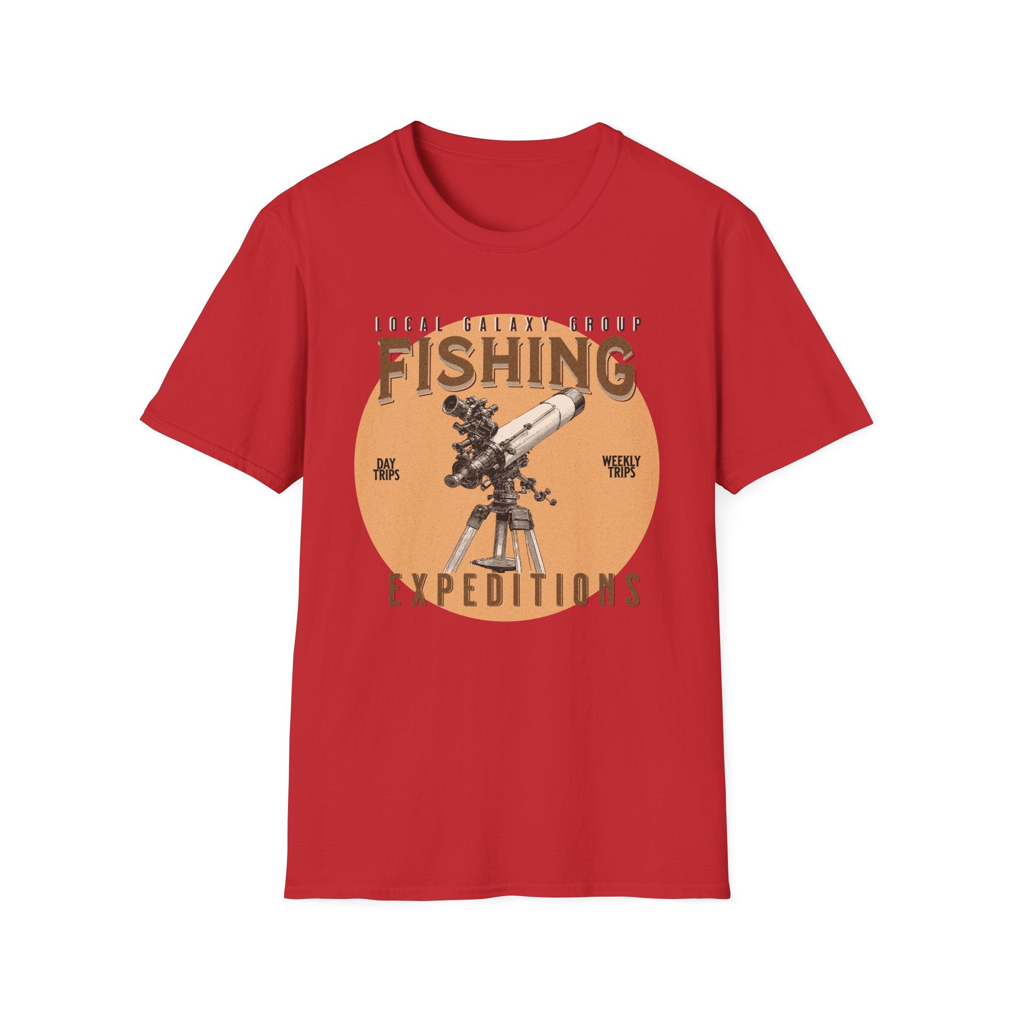 Fishing for Stars T-Shirt — Amateur Astronomer Telescope Tee