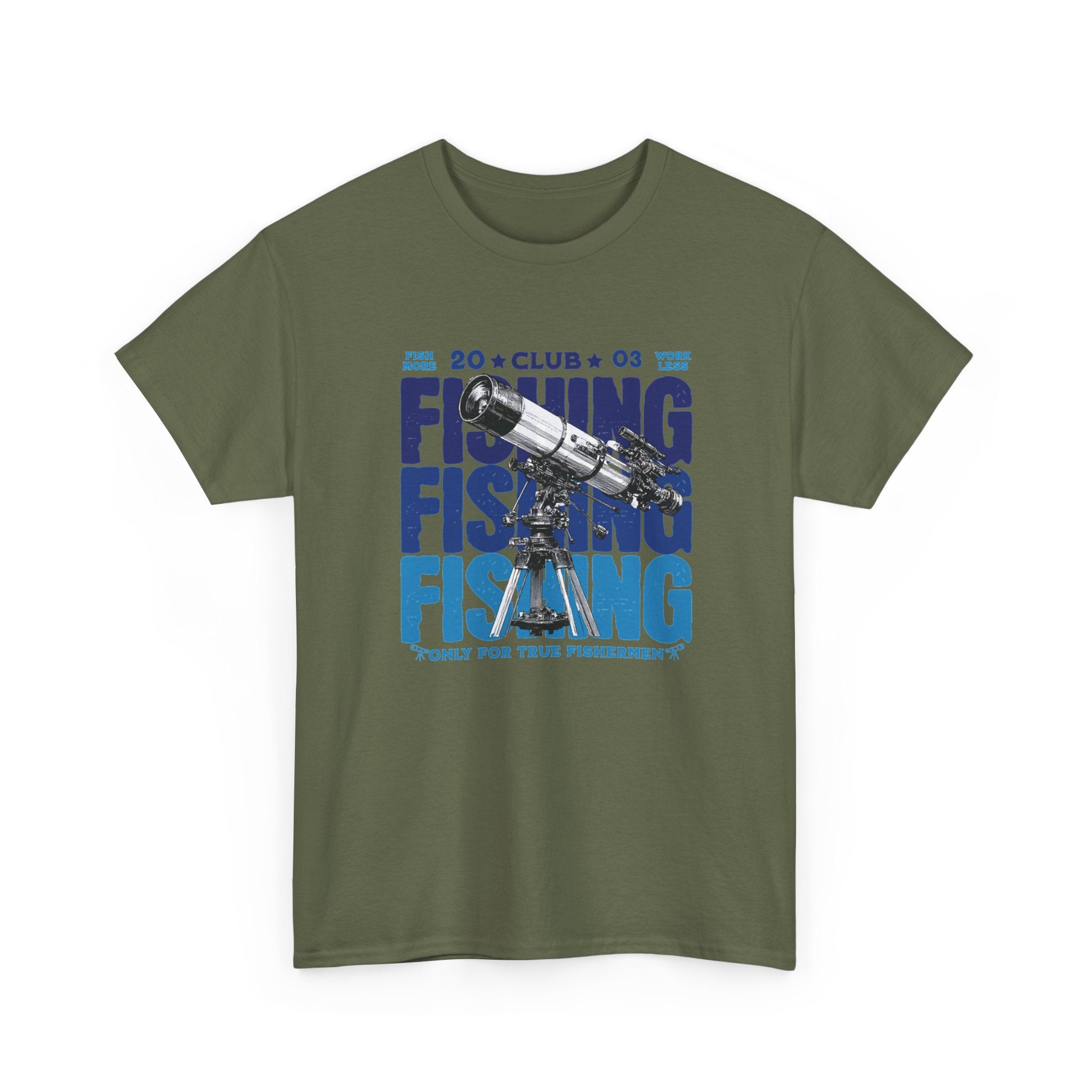 Fishing for Stars T-Shirt — Amateur Astronomer Telescope Tee