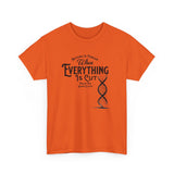 ΩThe End All Of Common Ground - DNA Connected T-Shirt — "Nothing Is Foreign" Illustrated In Black
