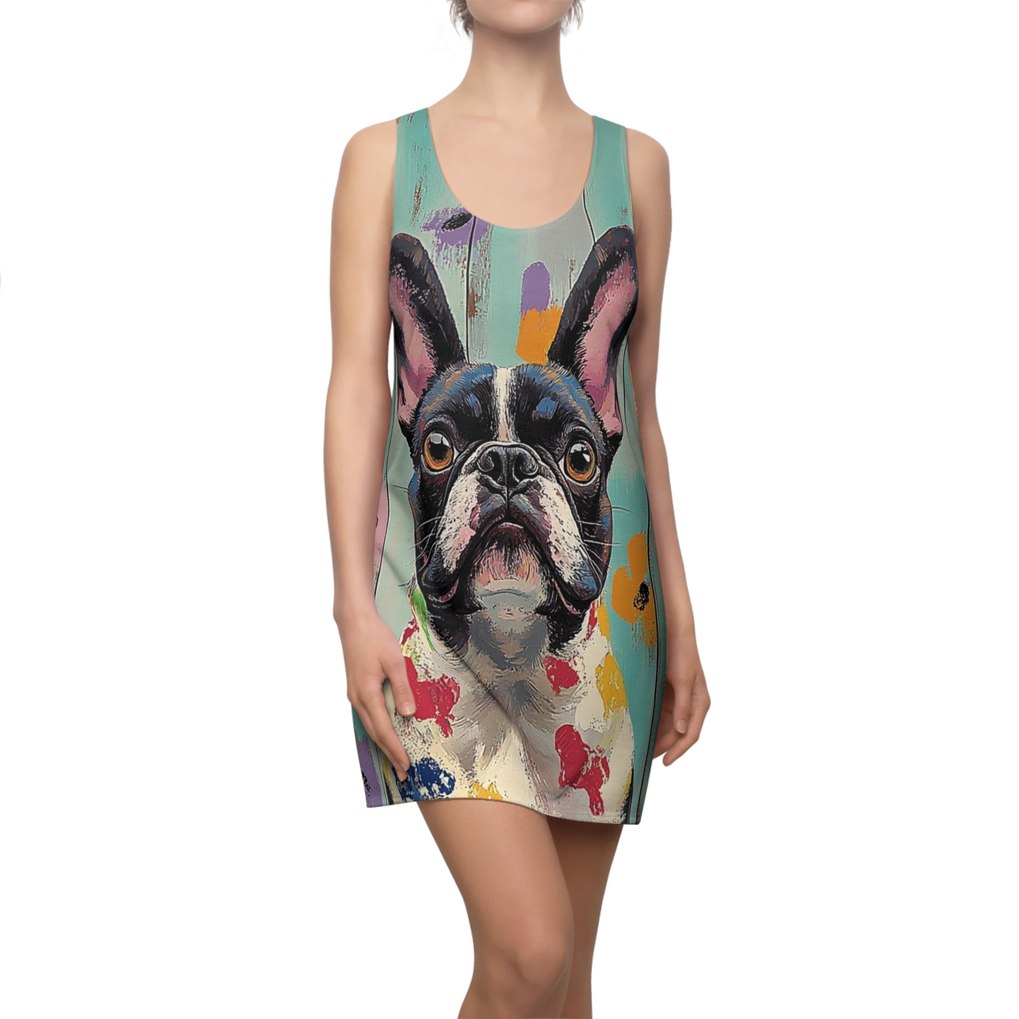 Color Me Cute Women's Cut & Sew Racerback Dress (AOP)