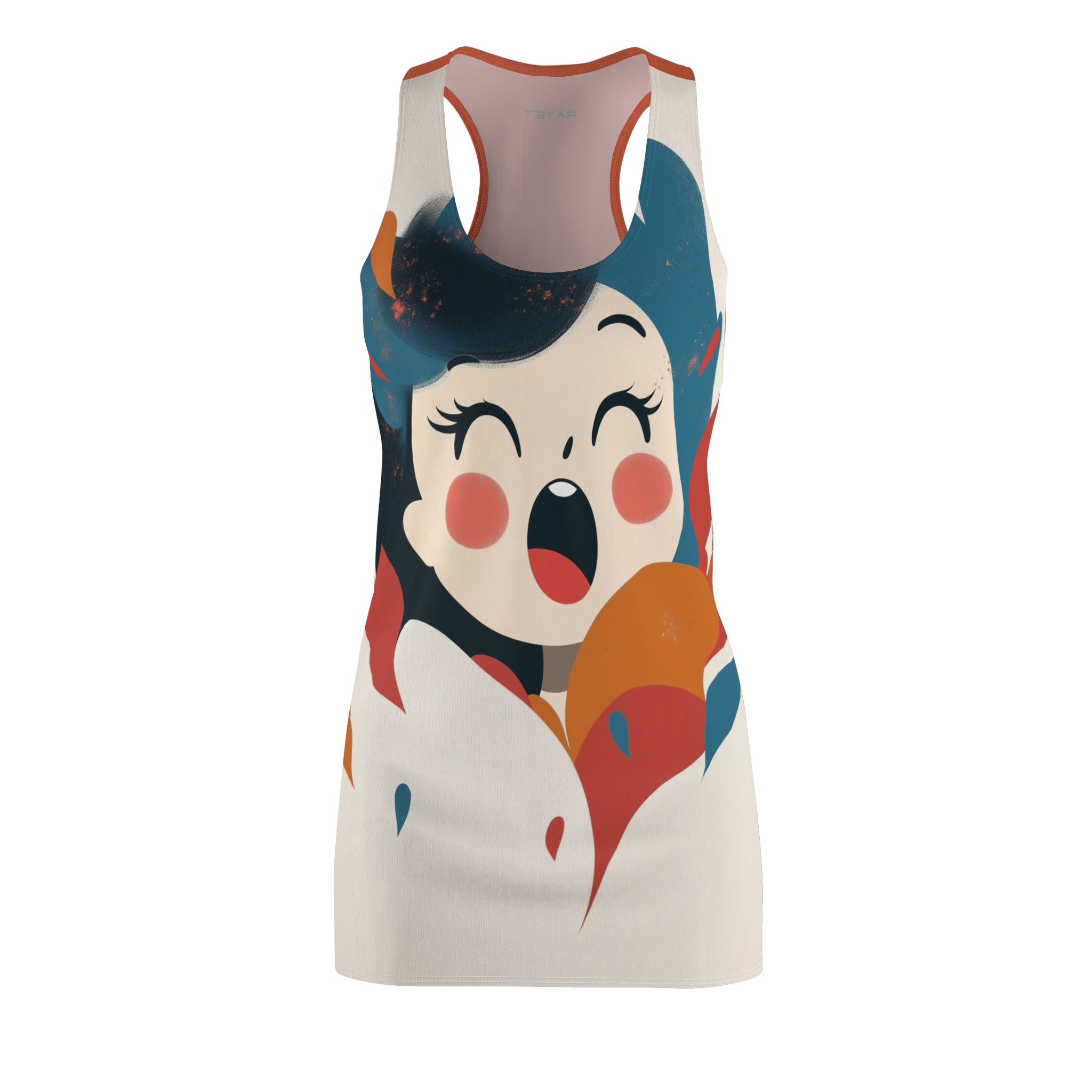 Facing Talent Women's Cut & Sew Racerback Dress (AOP)