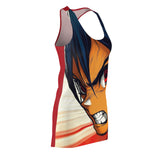 Searing Serena Women's Cut & Sew Racerback Dress (AOP)