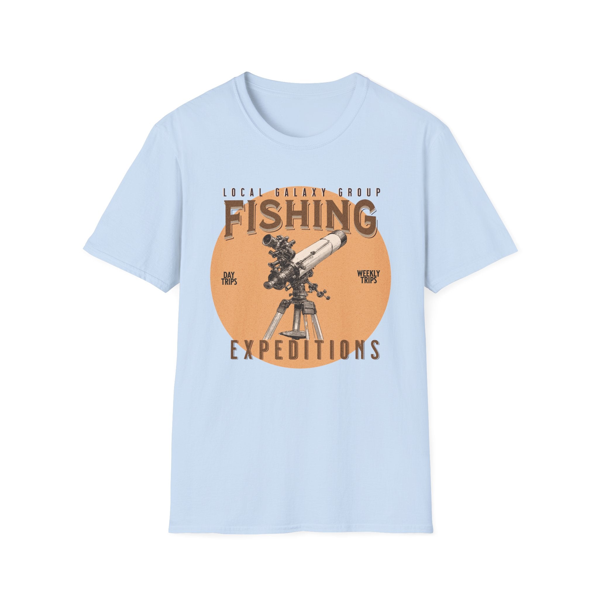 Fishing for Stars T-Shirt — Amateur Astronomer Telescope Tee