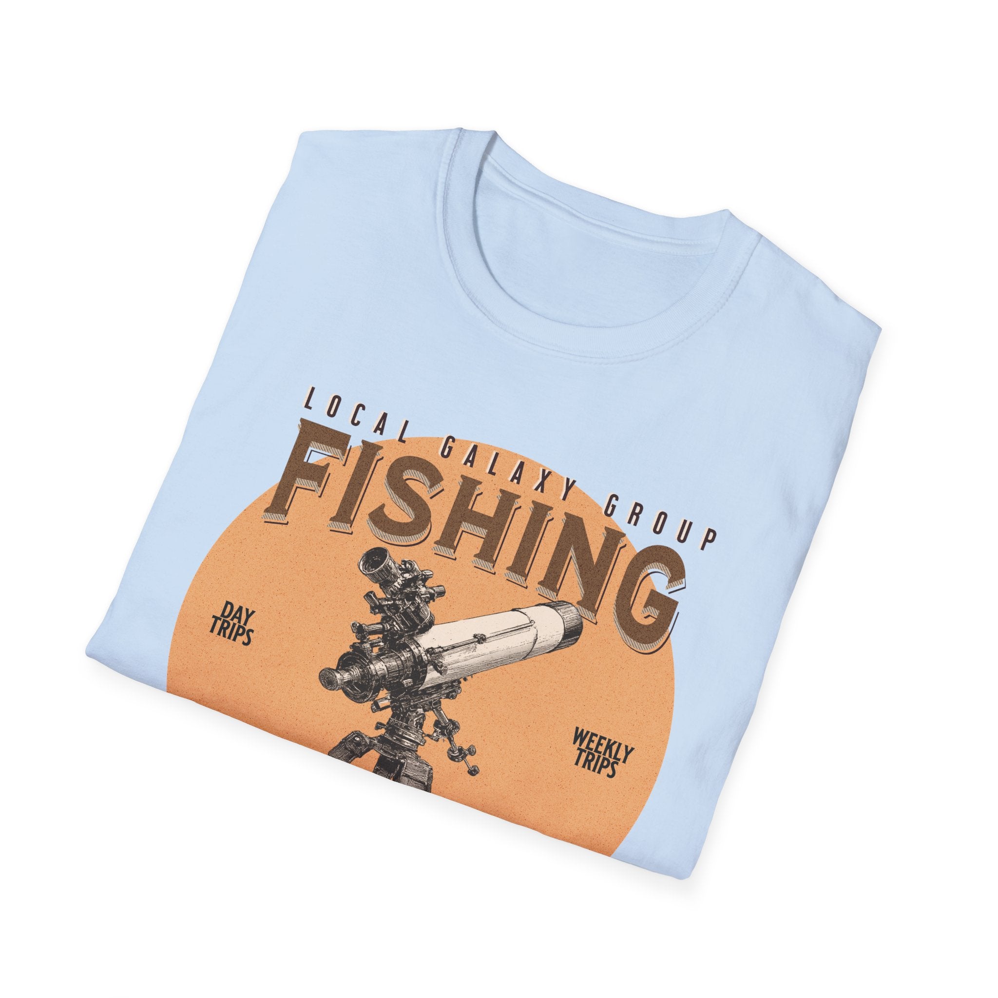 Fishing for Stars T-Shirt — Amateur Astronomer Telescope Tee