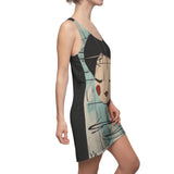 Facing Entrancement Women's Cut & Sew Racerback Dress (AOP)