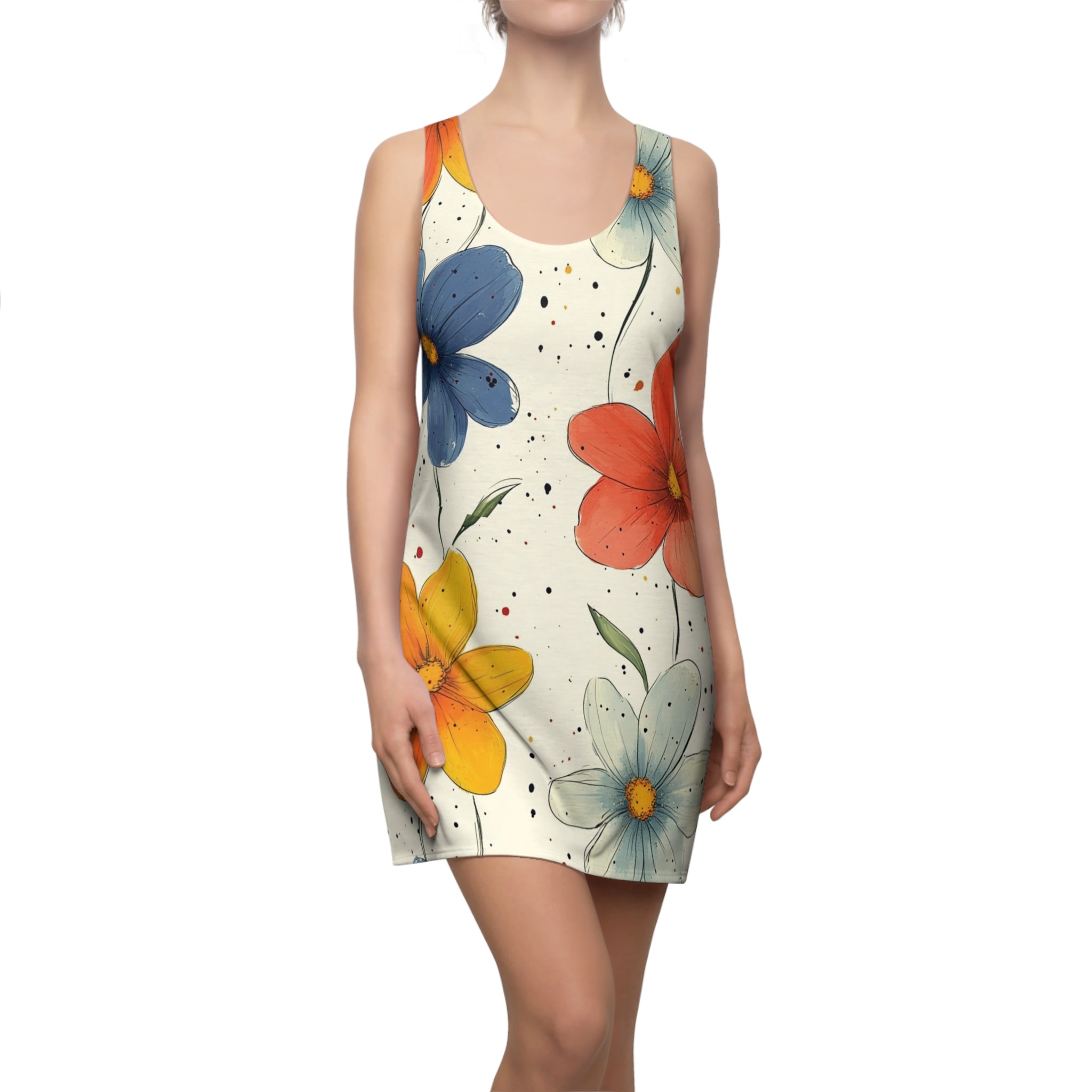 Women's Cut & Sew Racerback Dress (AOP)