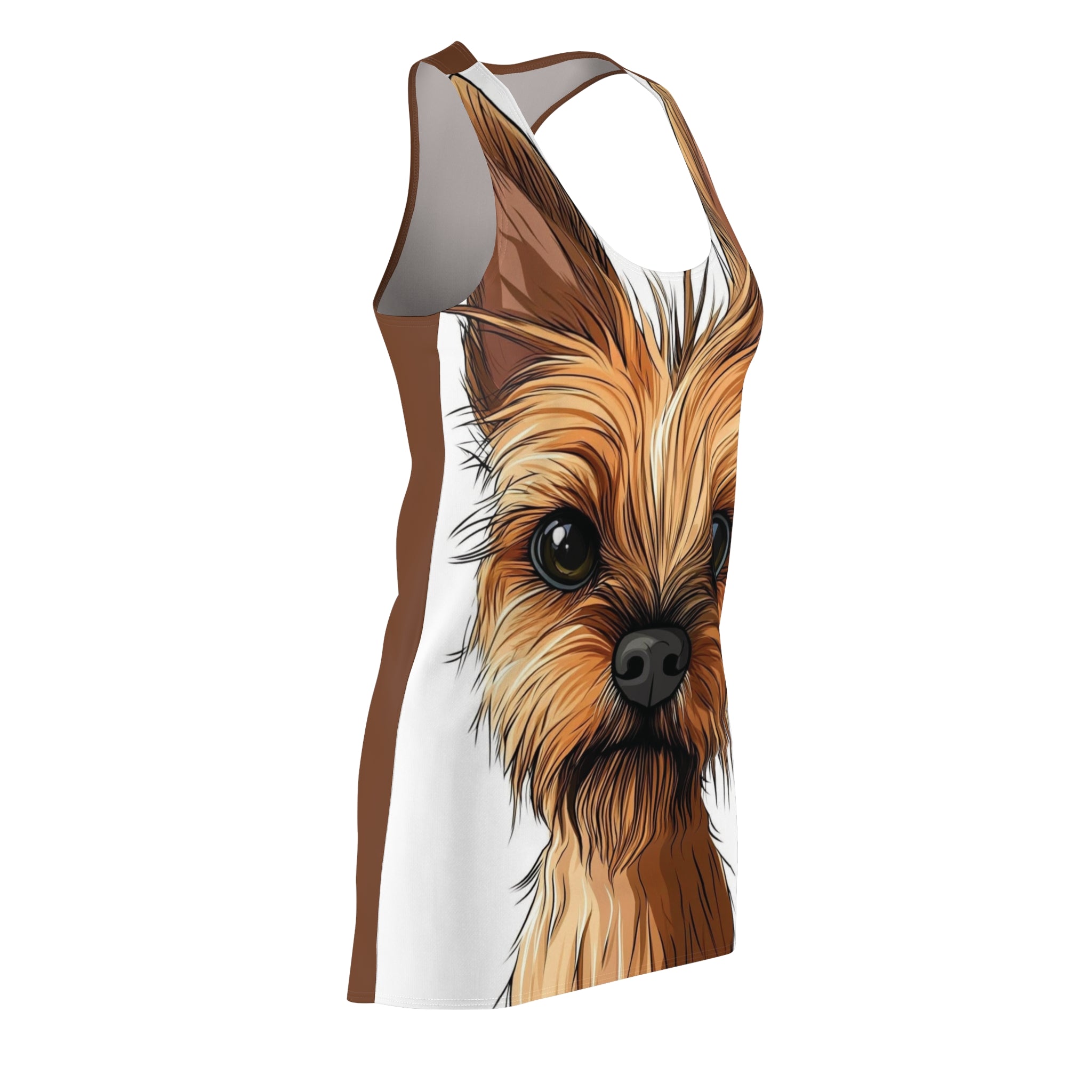 Shaggy Chic Women's Cut & Sew Racerback Dress (AOP)