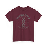 ΩThe End All Of Common Ground - DNA Connected T-Shirt — "Nothing Is Foreign" Illustrated In Gray