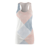 Diamonds Stacked On Diamonds Women's Cut & Sew Racerback Dress (AOP)
