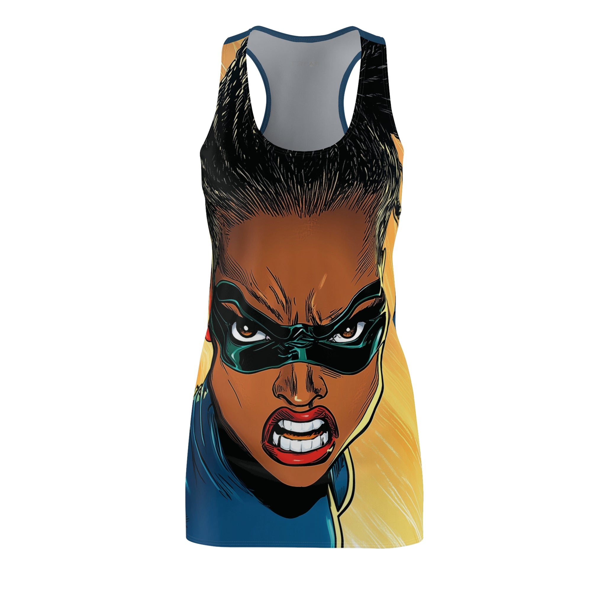 Super Resilient Rita Women's Cut & Sew Racerback Dress (AOP)