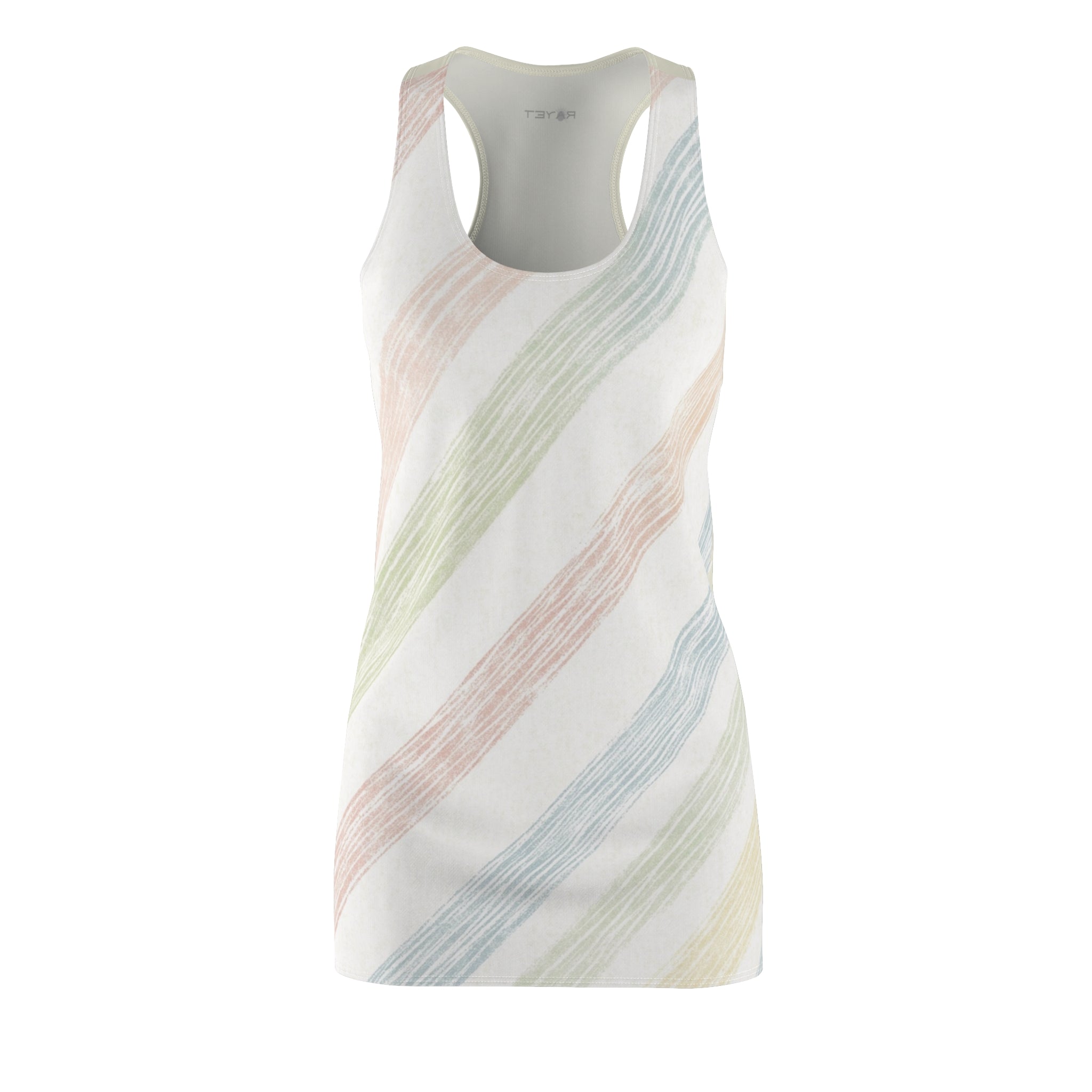 Stay Inside The Lines Women's Cut & Sew Racerback Dress (AOP)