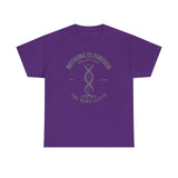 ΩThe End All Of Common Ground - DNA Connected T-Shirt — "Nothing Is Foreign" Illustrated In Gray