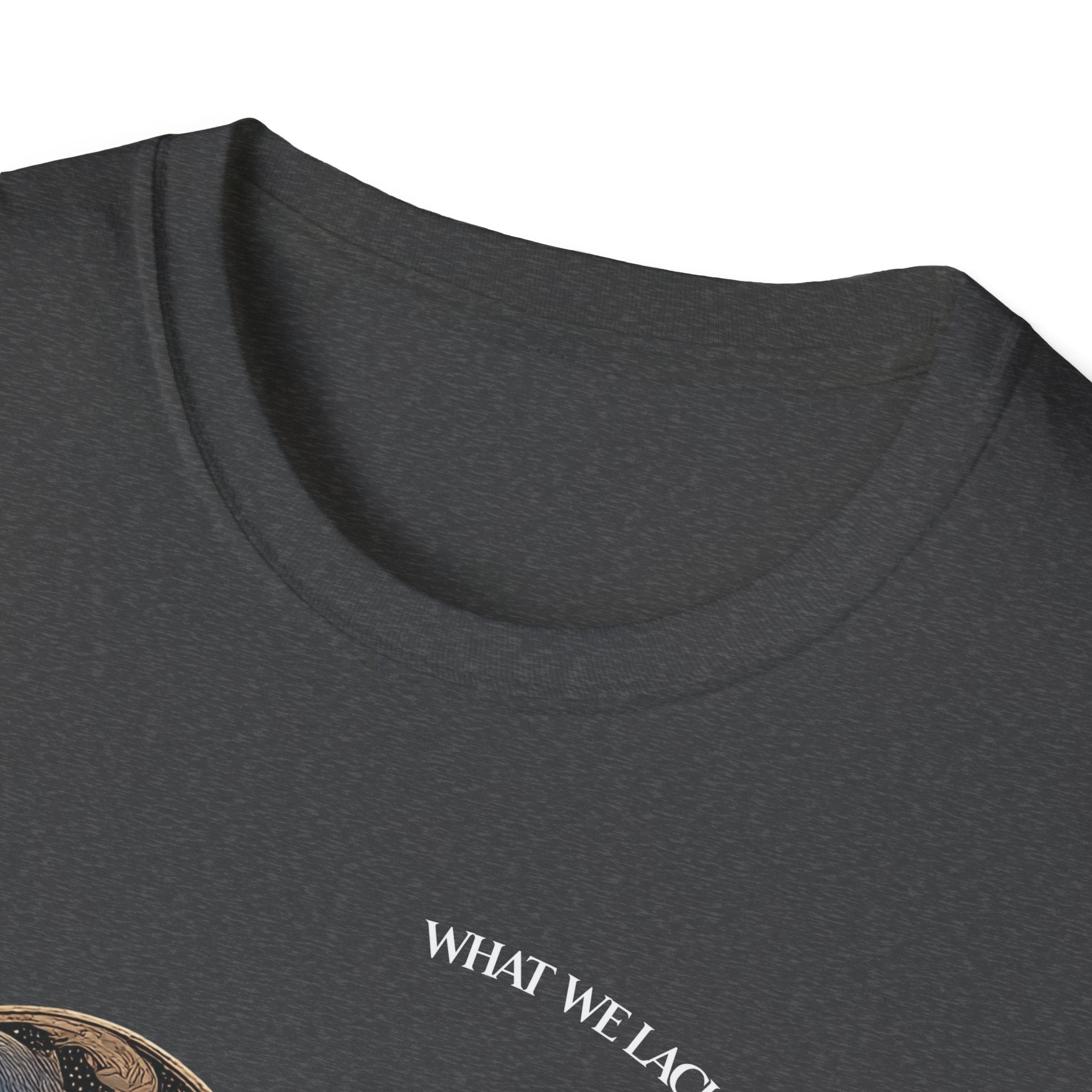 The Very Real Cosmic Connection — Heart Nebula Graphic Tee with White Text