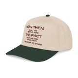 "How Then Shall We Settle Into the Fact that we are made of star stuff." Embroidered Baseball Cap