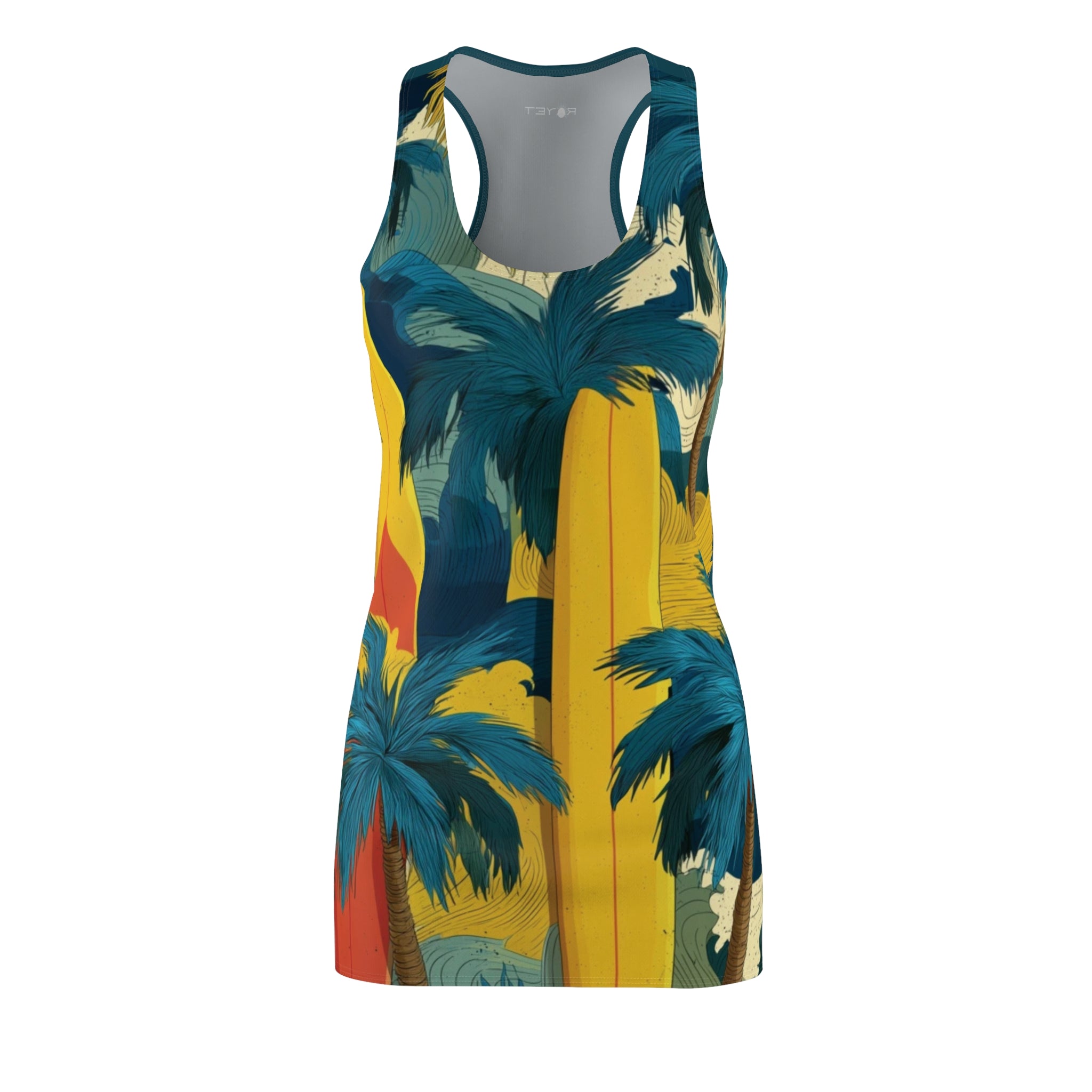 Banana Board Women's Cut & Sew Racerback Dress (AOP)