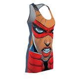 Super Hardy Heather Women's Cut & Sew Racerback Dress (AOP)