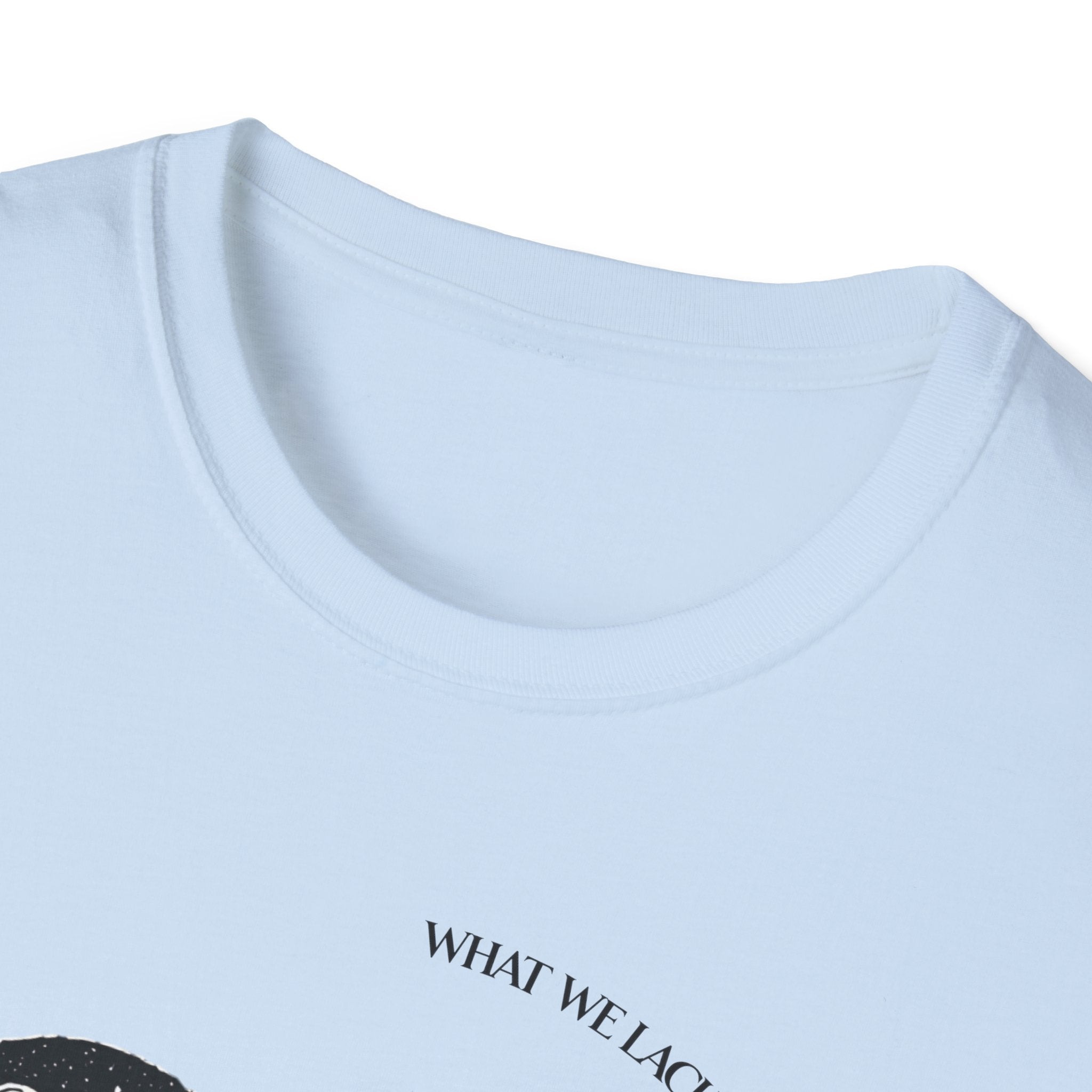 The Very Real Cosmic Connection — Heart Nebula Graphic Tee with Black Text