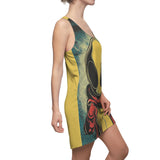 Little Red Hoodie Alien Women's Cut & Sew Racerback Dress (AOP)
