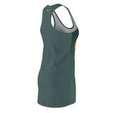 Green Sea Alien Women's Cut & Sew Racerback Dress (AOP)