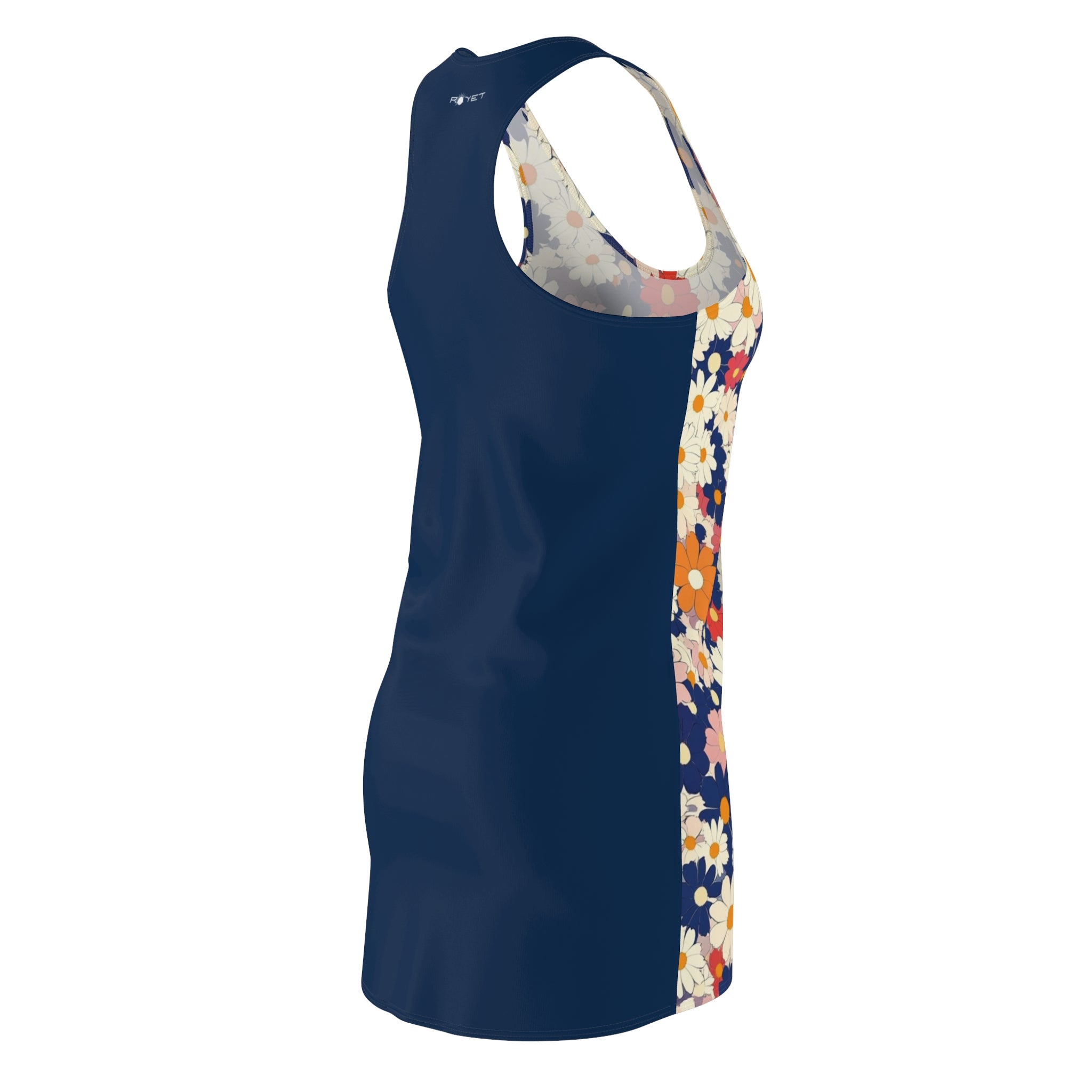A Cornucopia Of Daisies Women's Cut & Sew Racerback Dress (AOP)