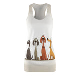 Menagerie Of Mutts Women's Cut & Sew Racerback Dress (AOP)