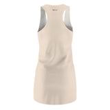 In Tune to Earth Tones Women's Cut & Sew Racerback Dress (AOP)