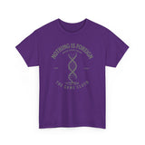 ΩThe End All Of Common Ground - DNA Connected T-Shirt — "Nothing Is Foreign" Illustrated In Gray