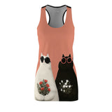 Sunny Days Bring Blooms Aplenty Women's Cut & Sew Racerback Dress (AOP)