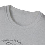 ΩThe End All Of Common Ground - DNA Connected T-Shirt — "Nothing Is Foreign" Illustrated In Gray