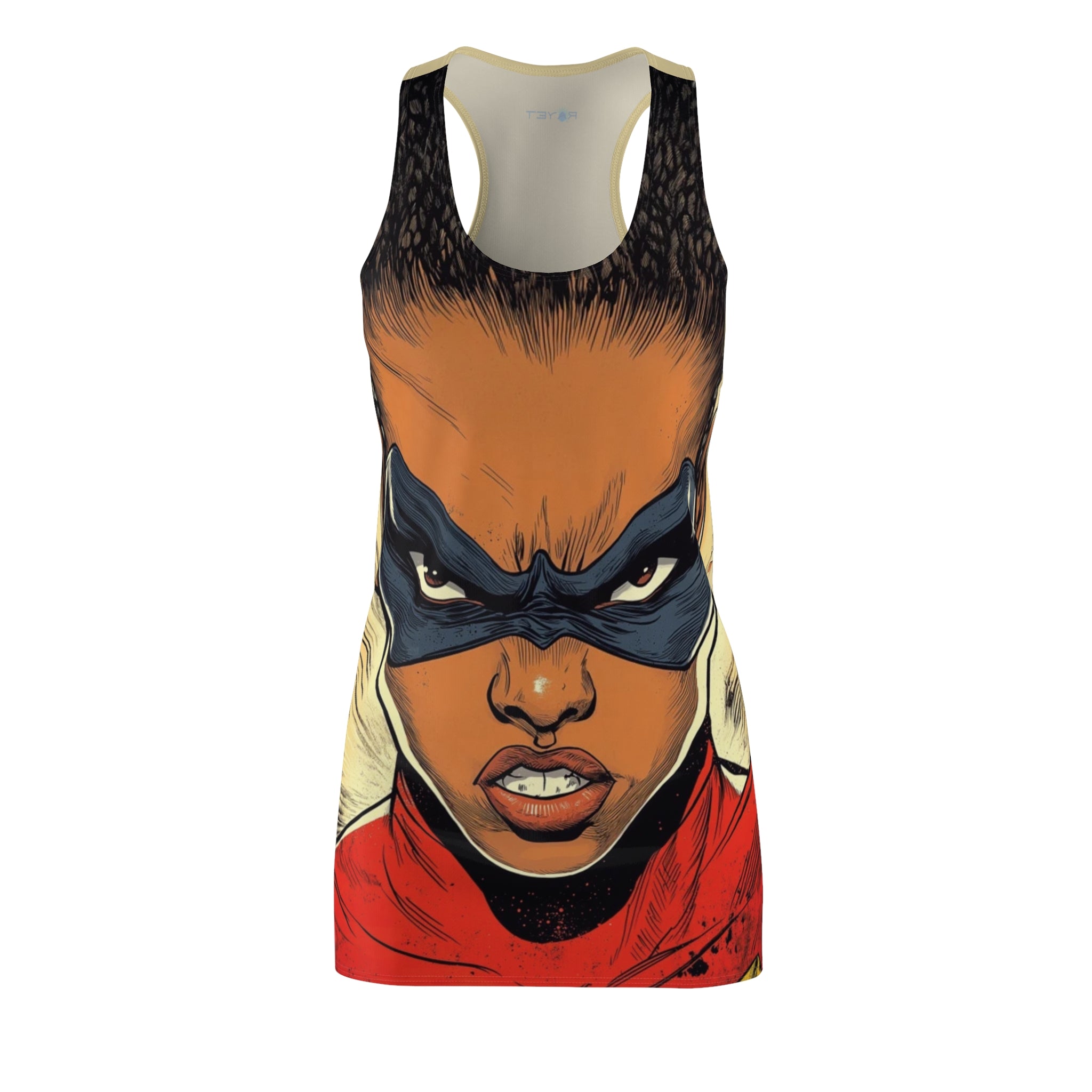 Super Magic Mona Women's Cut & Sew Racerback Dress (AOP)uper