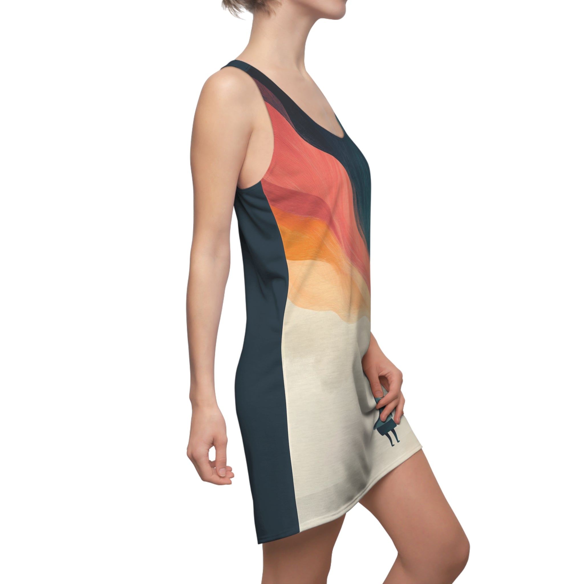 The Wonder Of Me Women's Cut & Sew Racerback Dress (AOP)