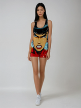 Super Righteous Rai Women's Cut & Sew Racerback Dress (AOP)