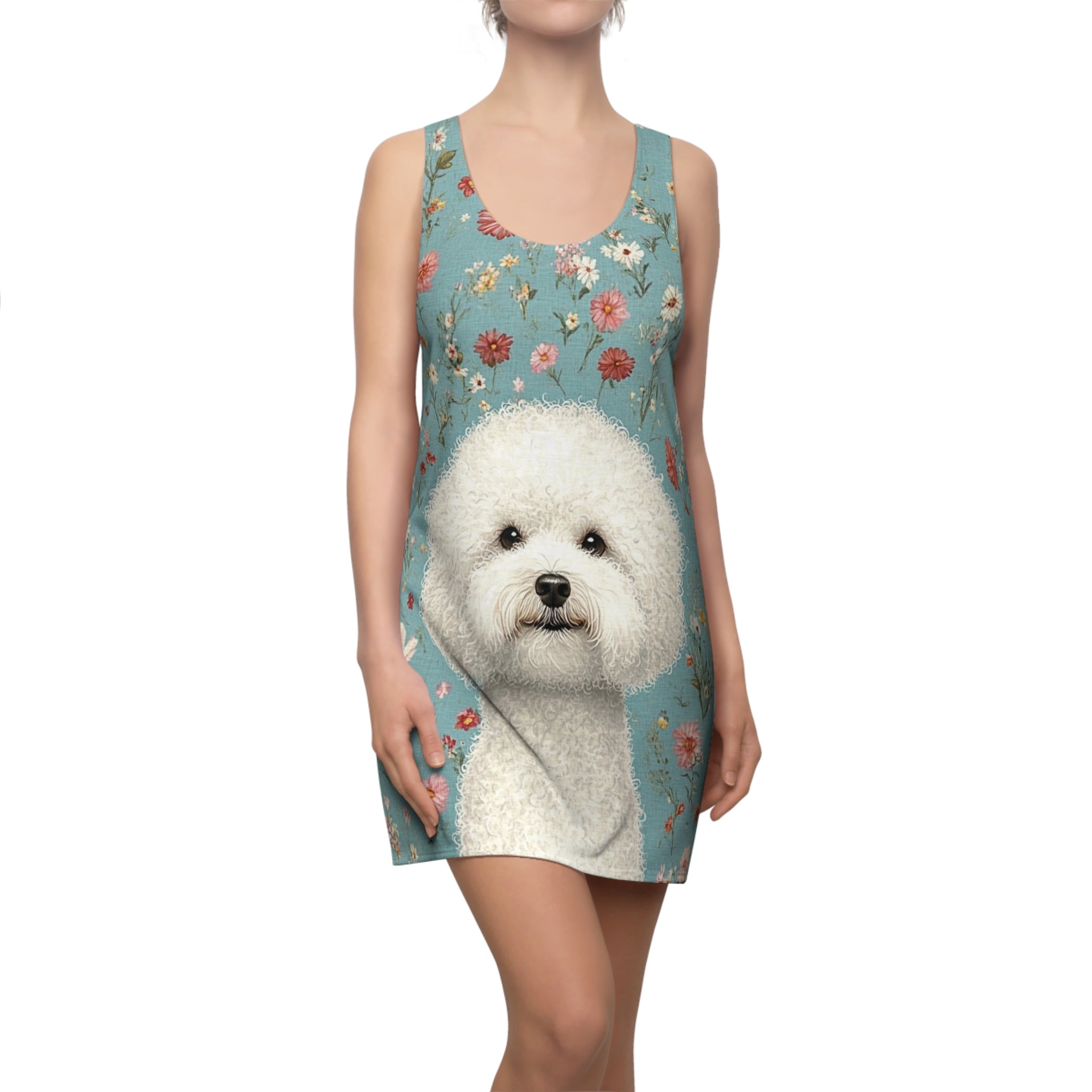 The Only Good Cloud Cover Women's Cut & Sew Racerback Dress (AOP)