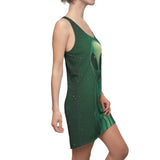 Little Green Alien Women's Cut & Sew Racerback Dress (AOP)