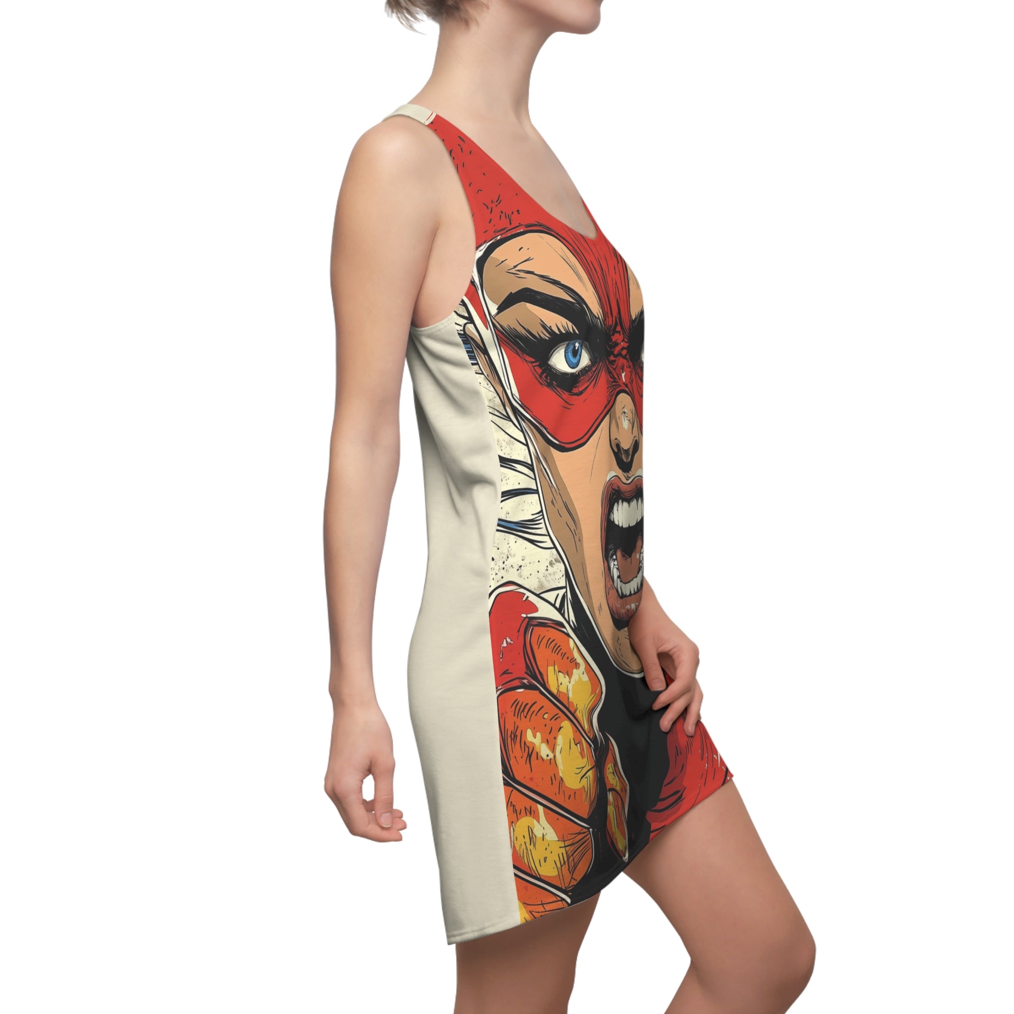 Super Lawless Lucia Women's Cut & Sew Racerback Dress (AOP)