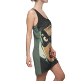Super Verdant Vera Women's Cut & Sew Racerback Dress (AOP)
