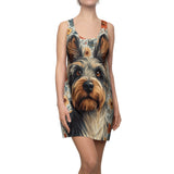 Rose on Rose on Cute Women's Cut & Sew Racerback Dress (AOP)