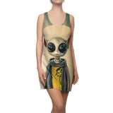 See All Hear A Lot Alien Women's Cut & Sew Racerback Dress (AOP)