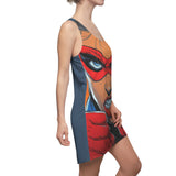 Super Hardy Heather Women's Cut & Sew Racerback Dress (AOP)